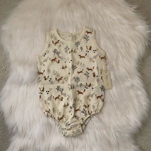 Rylee & Cru Fox Land Bubble Onesie